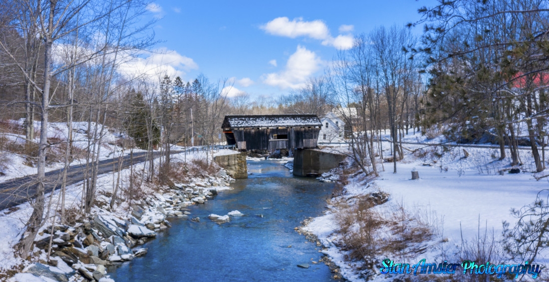 Warren Covered Bridge in Warren Vermont