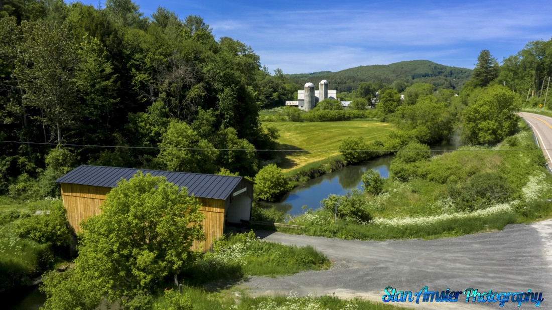 Kingsbury-Covered-Bridge-South-Randolph-Vermont-Drone-6-8-2026-8